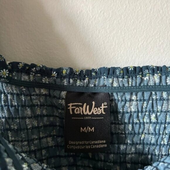 Far West Green Ribbed  Tank Top - Picture 4 of 4